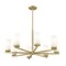 Z-Lite Danica 8 Light Chandelier, 31.5in. W x 15.25in. H, Modern Gold 3044-8MGLD - alternate 3